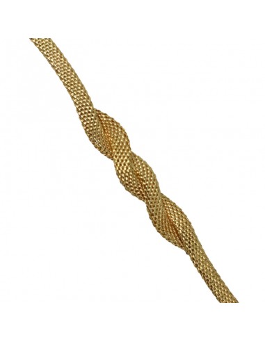 PULSERA MALLA TRENZADA ORO 18K 19.5cm