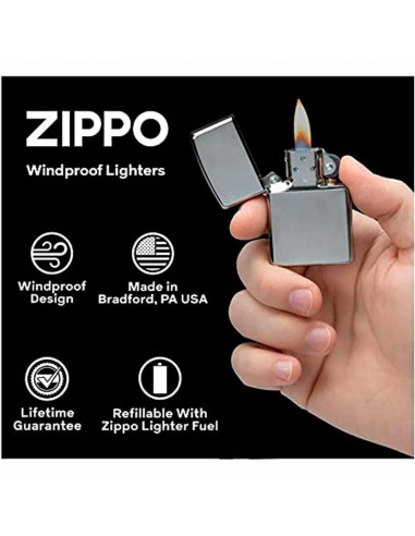 MECHERO ZIPPO ORO-NEGRO