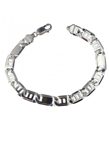 PULSERA DE PLATA CON ESLABONES MACIZA...