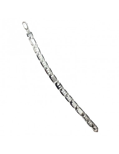PULSERA DE PLATA CON ESLABONES MACIZA...