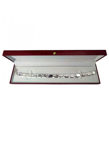 PULSERA DE PLATA CON ESLABONES MACIZA...