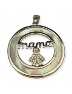 MEDALLA "MAMÁ" EN PLATA DE...