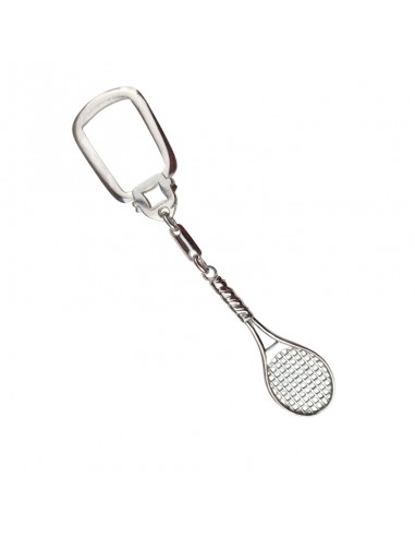 LLAVERO ARTESANAL RAQUETA TENIS PLATA...