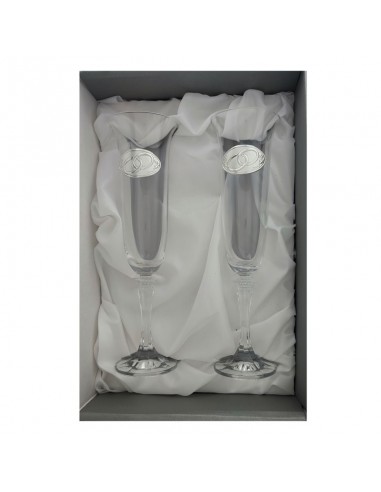 ESTUCHE COPAS BODA CRISTAL BOHEMIA...