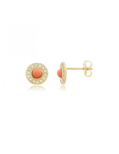 PENDIENTES ORLA CORAL Y CIRCONITAS...