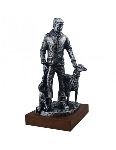 TROFEO GALGUERO CON GALGO 31x22