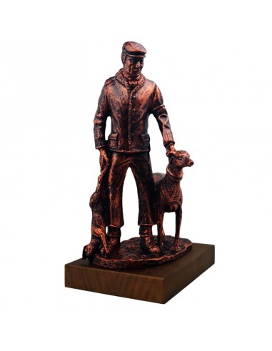TROFEO GALGUERO CON GALGO 31x22