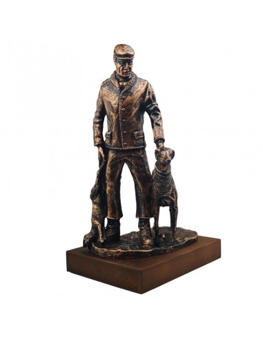 TROFEO GALGUERO CON GALGO 31x22