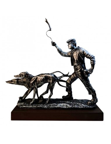 FIGURA GALGUERO CON DOS GALGOS EN...