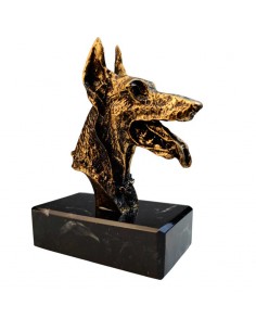 CABEZA DE PODENCO EN ORO 14x12