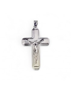 CRUCIFIJO DE PLATA RODIADA...