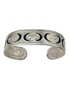 BRAZALETE PLATA VOLUTAS Y...