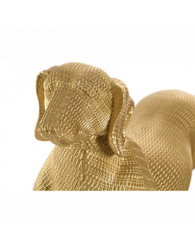 FIGURA PERRO TECKEL DORADO 21x33