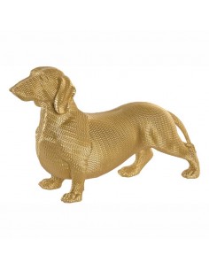 FIGURA PERRO TECKEL DORADO...