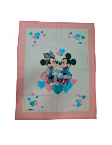 MANTA BEBÉ MICKEY Y MINNIE 142x112