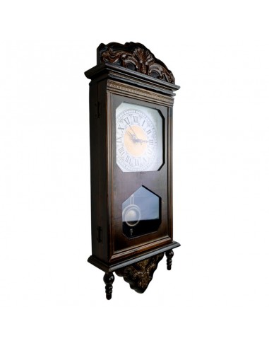 RELOJ PARED ANTIGUO CON PÉNDULO 63x25