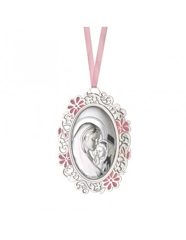 MEDALLA DE CUNA VIRGEN CON NIÑO 10x7