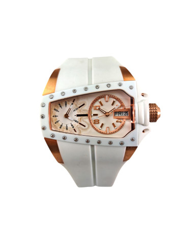 RELOJ TIME FORCE UNISEX BLANCO ORO ROSA