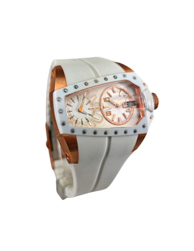 RELOJ TIME FORCE UNISEX BLANCO ORO ROSA