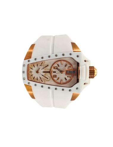 RELOJ TIME FORCE UNISEX BLANCO ORO ROSA