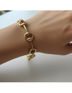 PULSERA SEÑORA ORO 18K ESTRIBO