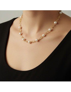 COLLAR JAULAS ORO 18K Y...