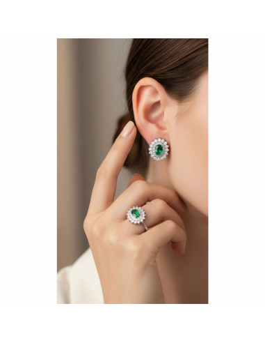 CONJUNTO DE PENDIENTES Y SORTIJA...