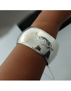 PULSERA MEDIA CAÑA LABRADA...