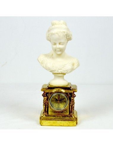 RELOJ DE SOBREMESA CON FIGURA