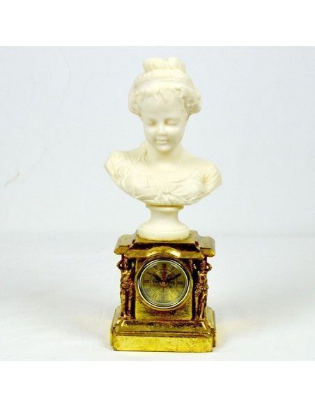 RELOJ DE SOBREMESA CON FIGURA