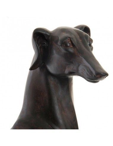 FIGURA GALGO GRANDE ENVEJECIDO