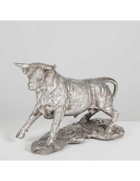 FIGURA TORO PLATA