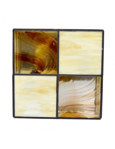 PLAFON DE TECHO RUSTICO OPAL OPALINA CREMA