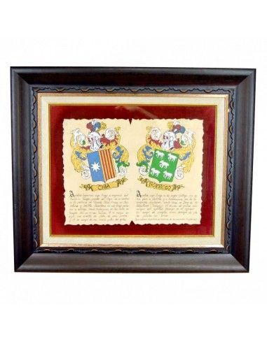 HERALDICO APELLIDOS EN PERGAMINO