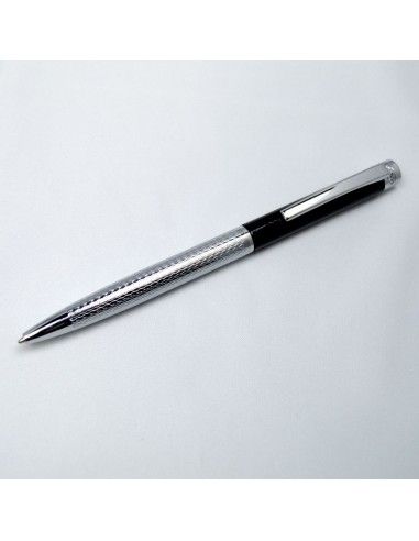 BOLIGRAFO PERSONAL NEGRO - PLATA