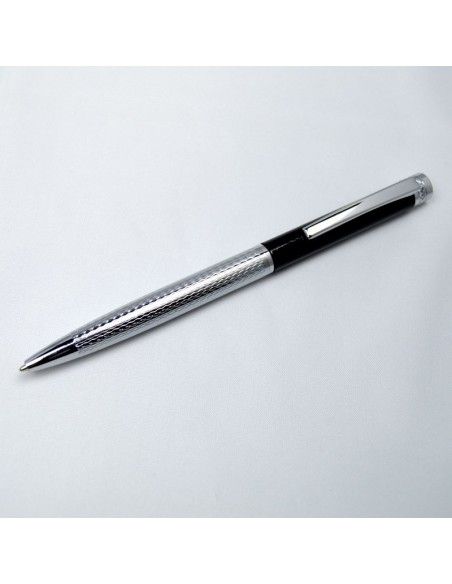 BOLIGRAFO PERSONAL NEGRO - PLATA