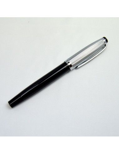 BOLIGRAFO PERSONAL NEGRO - PLATA