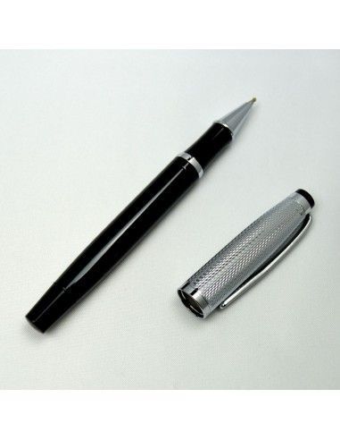 BOLIGRAFO PERSONAL NEGRO - PLATA