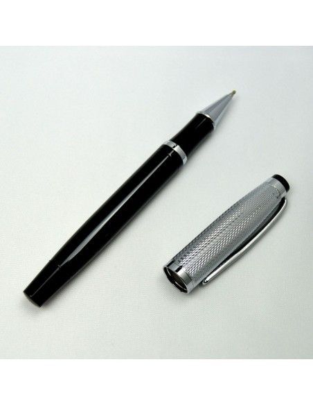 BOLIGRAFO PERSONAL NEGRO - PLATA