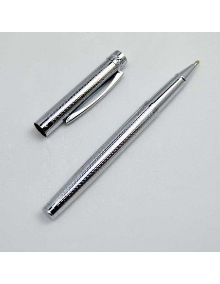 BOLIGRAFO PERSONAL PLATEADO