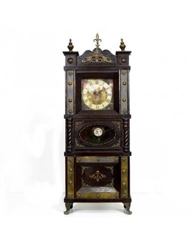 RELOJ DE SOBREMESA REPLICA ANTIGUO CON PENDULO