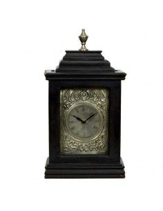 RELOJ DE SOBREMESA VINTAGE ESFERA PLATA