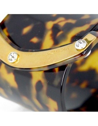PULSERA RODOIDE CHAPADA EN ORO Y SWAROVSKI VICEROY