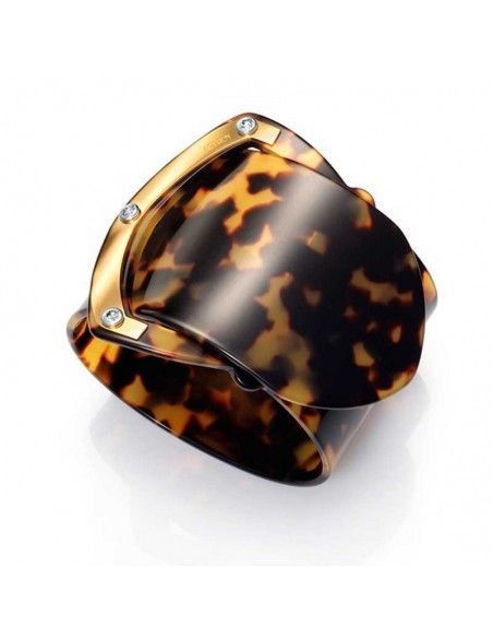 PULSERA RODOIDE CHAPADA EN ORO Y SWAROVSKI VICEROY