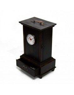 RELOJ DE SOBREMESA VINTAGE NOGAL 2