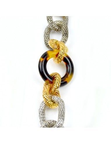 PULSERA VICEROY BAÑADO EN ORO ARO CAREY