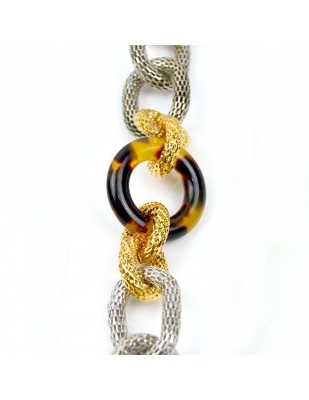 PULSERA VICEROY BAÑADO EN ORO ARO CAREY