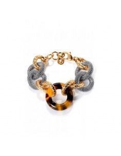 PULSERA VICEROY BAÑADO EN ORO ARO CAREY